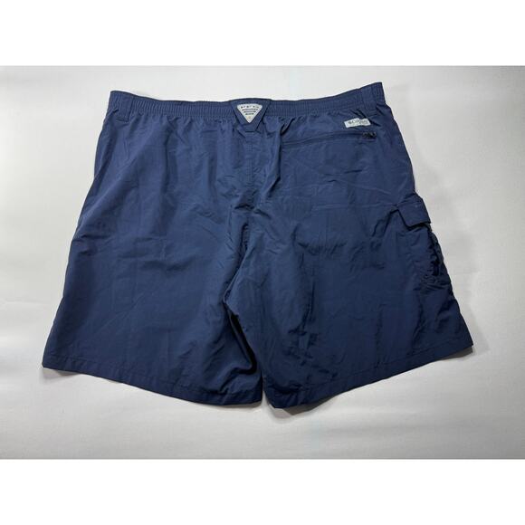 NWT Columbia Performance Fishing Gear Men's Blue Swim Trunks Shorts - Size 2XL - Picture 2 of 6